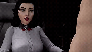Hot Bioshock Animated Cartoon Porno GIF Teases Sensually