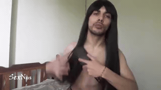 Discover: Watch me transform into a hot TS babe while wearing a black wig and enjoying a solo session