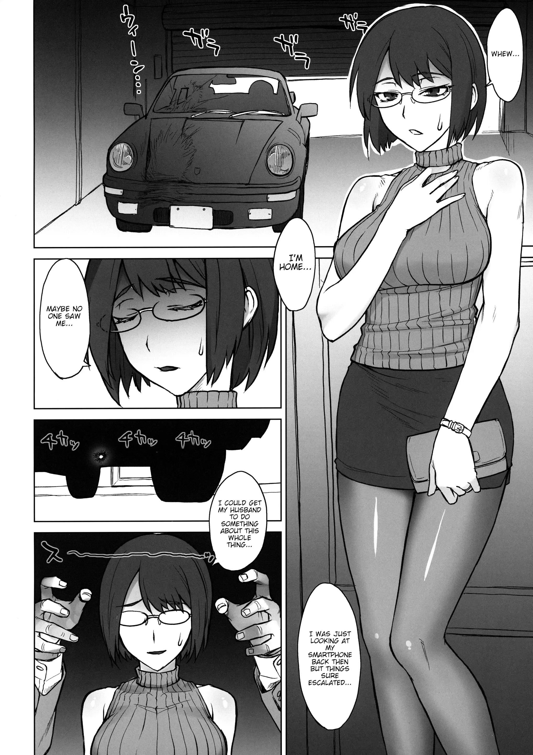 “Shachou Fujin Shizuka vs Dekachin Oji-San A Company President’s Wife vs A Geezer with a Huge Cock” Chapter 3, page 1