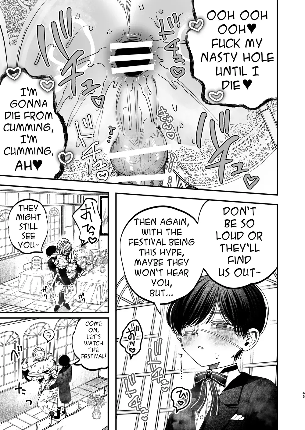 “Sexually Trained By My Excessively Big Dicked Student ~Sloppy Culture Festival~” Chapter 44, page 1