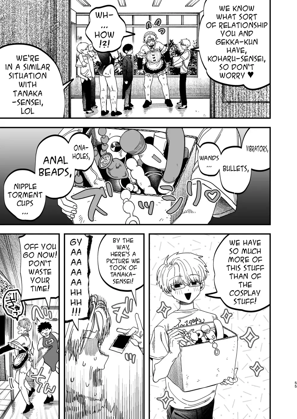 “Sexually Trained By My Excessively Big Dicked Student ~Sloppy Culture Festival~” Chapter 54, page 1