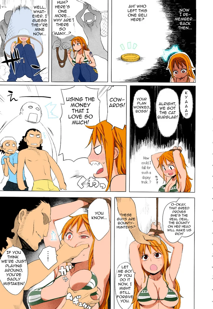 “Nami's Colorized Group Ordeal” Chapter 5, page 1