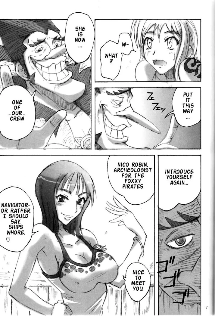 “Futanari Nami and Robin” Chapter 6, page 1