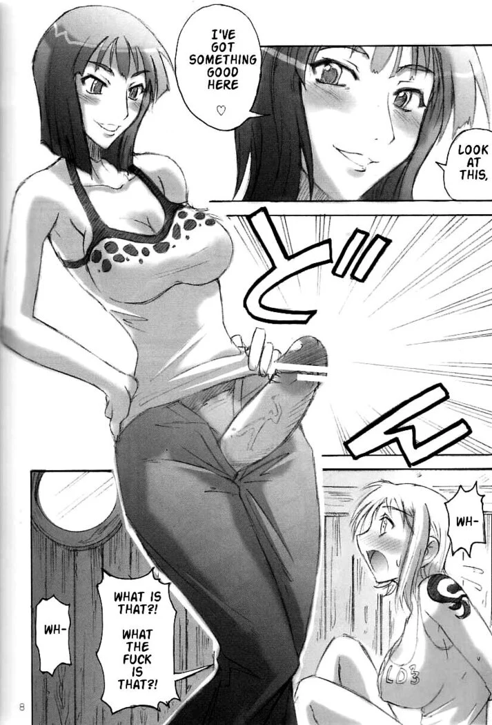 “Futanari Nami and Robin” Chapter 7, page 1