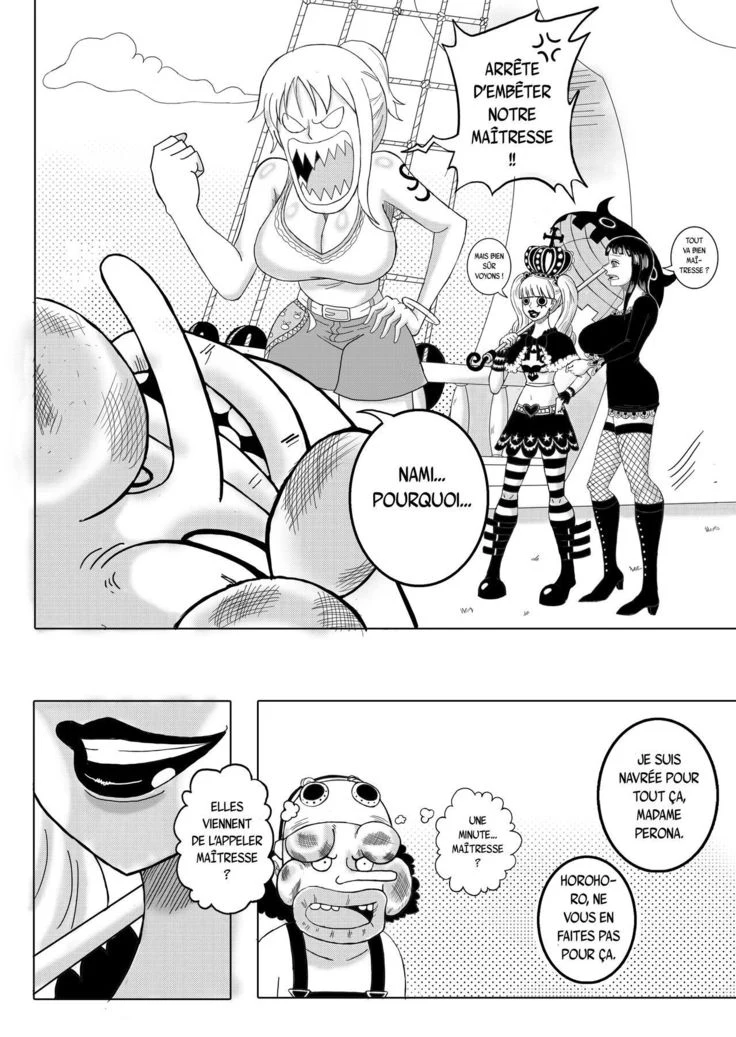 “Nami and Robin Pirate Hypnosis” Chapter 3, page 1