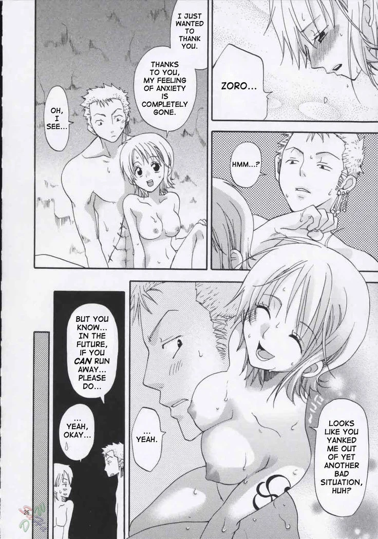“Nami and Zoro's Love Voyage” Chapter 25, page 1
