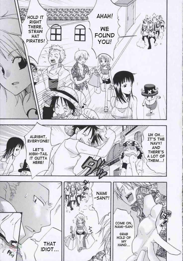 “Nami and Zoro's Love Voyage” Chapter 4, page 1