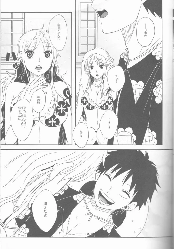 “Nami and Luffy Bikini Kisses” Chapter 13, page 1