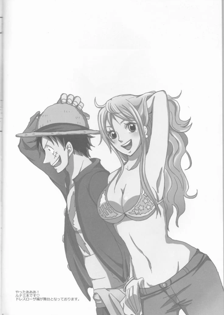 “Nami and Luffy Bikini Kisses” Chapter 4, page 1