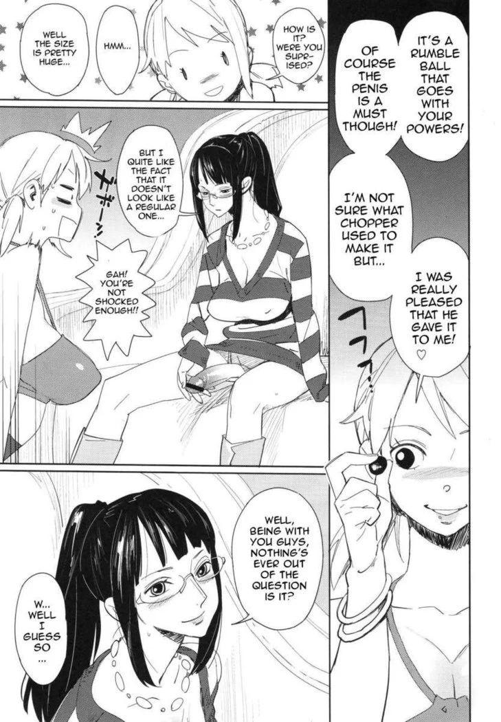 “Nami and Nico Robin Wait a Moment” Chapter 7, page 1