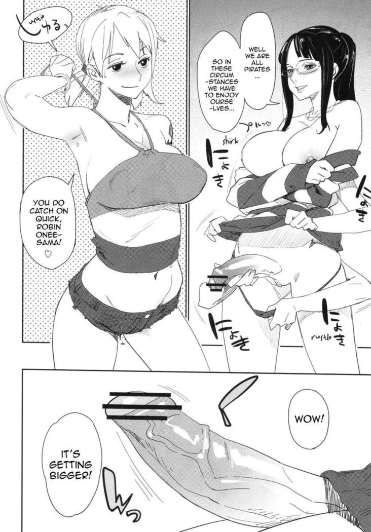 “Nami and Nico Robin Wait a Moment” Chapter 8, page 1