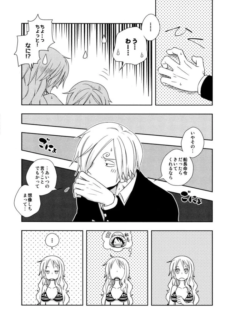 “Nami and Sanji's Captain's Orders” Chapter 19, page 1