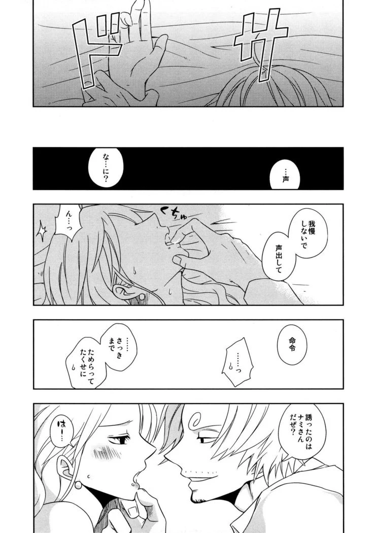 “Nami and Sanji's Captain's Orders” Chapter 27, page 1