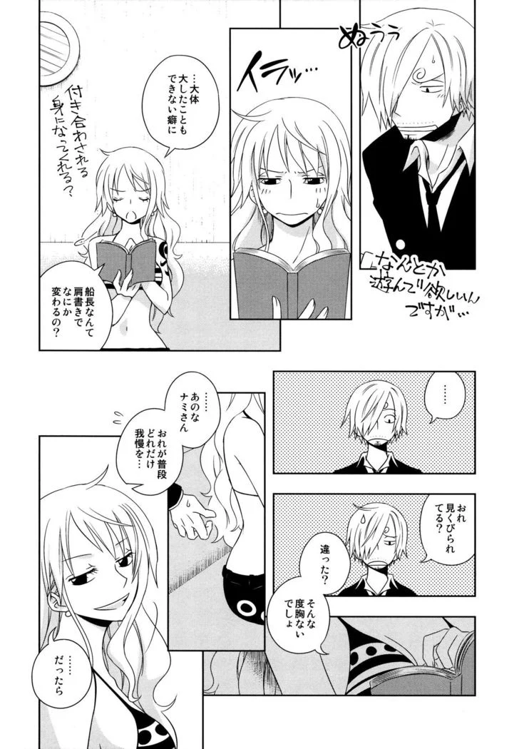 “Nami and Sanji's Captain's Orders” Chapter 8, page 1