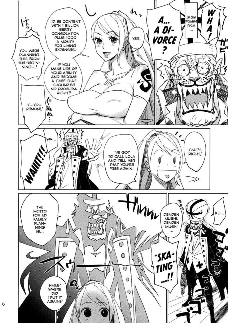 “Nami and Nico Robin Aburateri Kamitaba” Chapter 5, page 1
