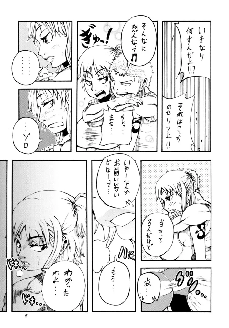 “Nami and Zoro's Scarred Passion” Chapter 4, page 1
