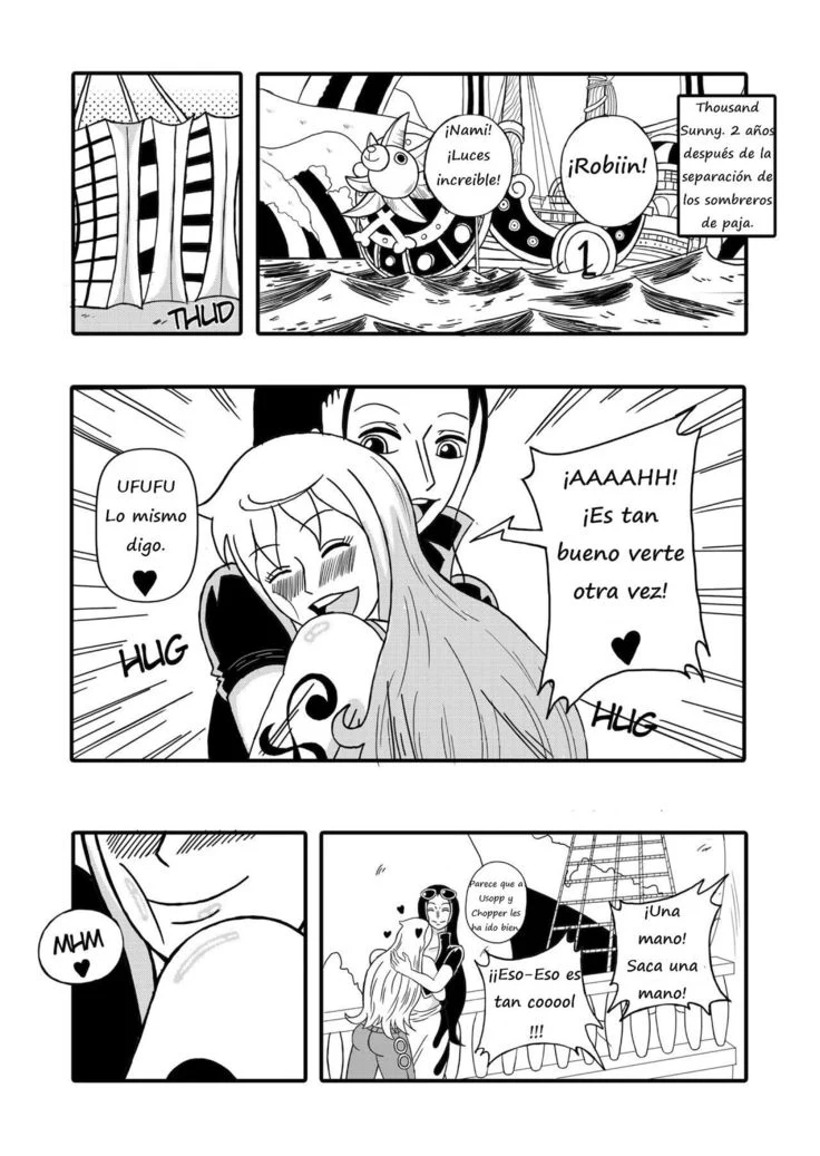 Robin x Nami Reunion on the Thousand Sunny
