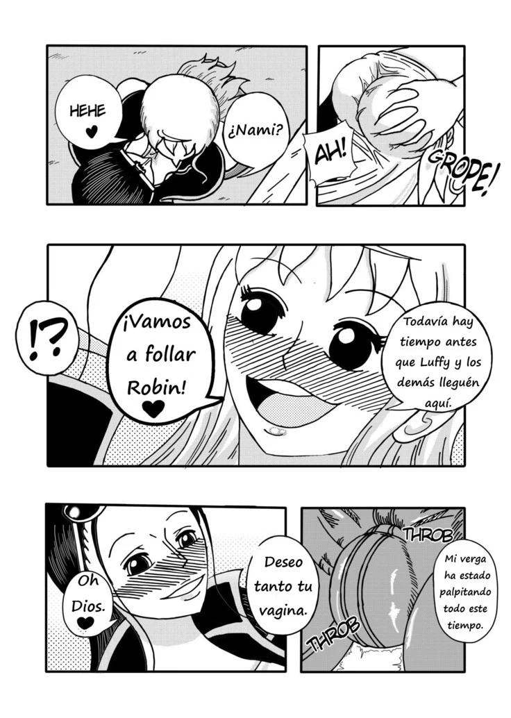 “Robin x Nami Reunion on the Thousand Sunny” Chapter 2, page 1