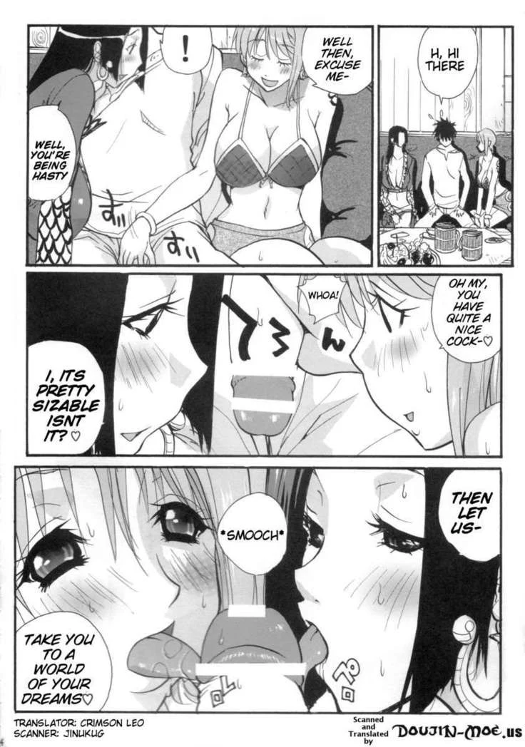 “Nami and Hancock's Shared Desire” Chapter 3, page 1