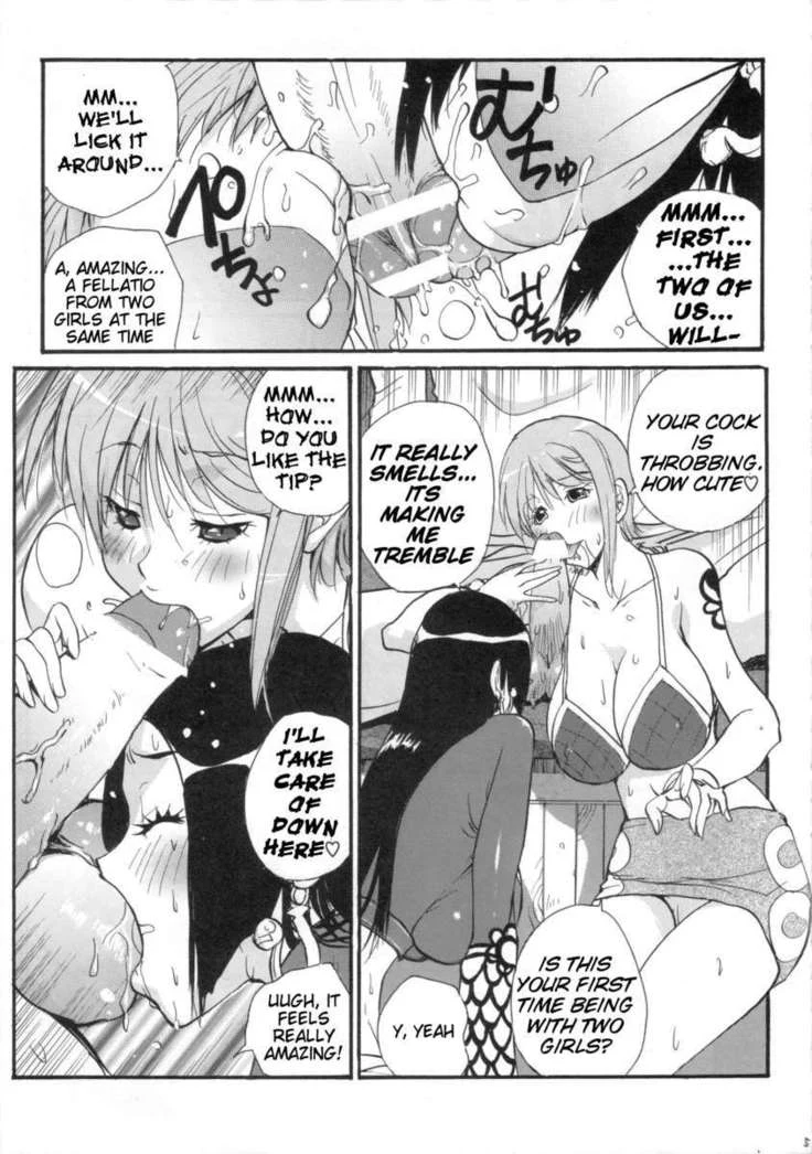 “Nami and Hancock's Shared Desire” Chapter 4, page 1