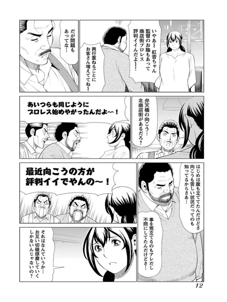 “Bentenbashi Minamishouten Town Women's Pro Wrestling Volume 1” Chapter 14, page 1