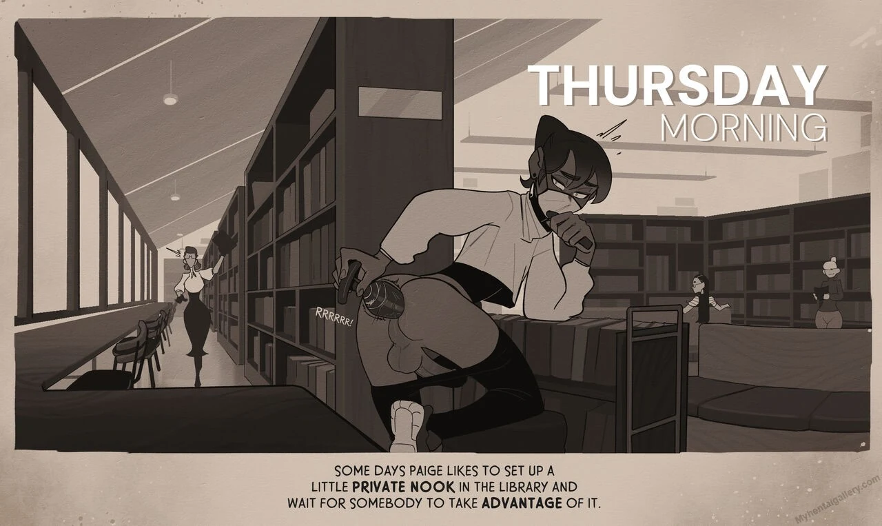 “Week At The Library” Chapter 12, page 1