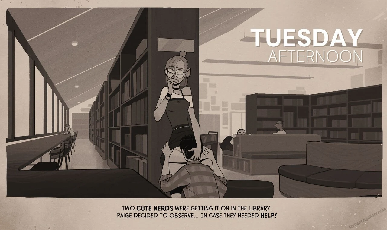 “Week At The Library” Chapter 5, page 1