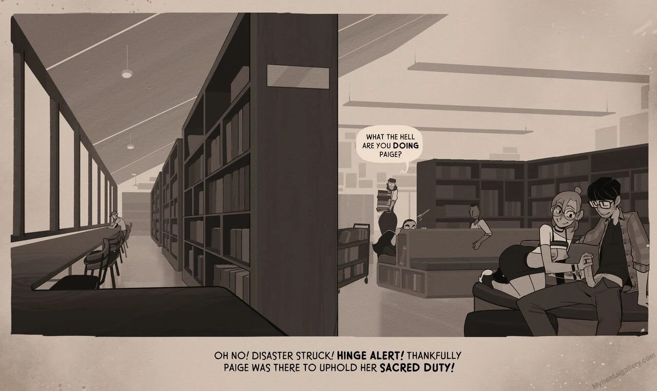 “Week At The Library” Chapter 6, page 1