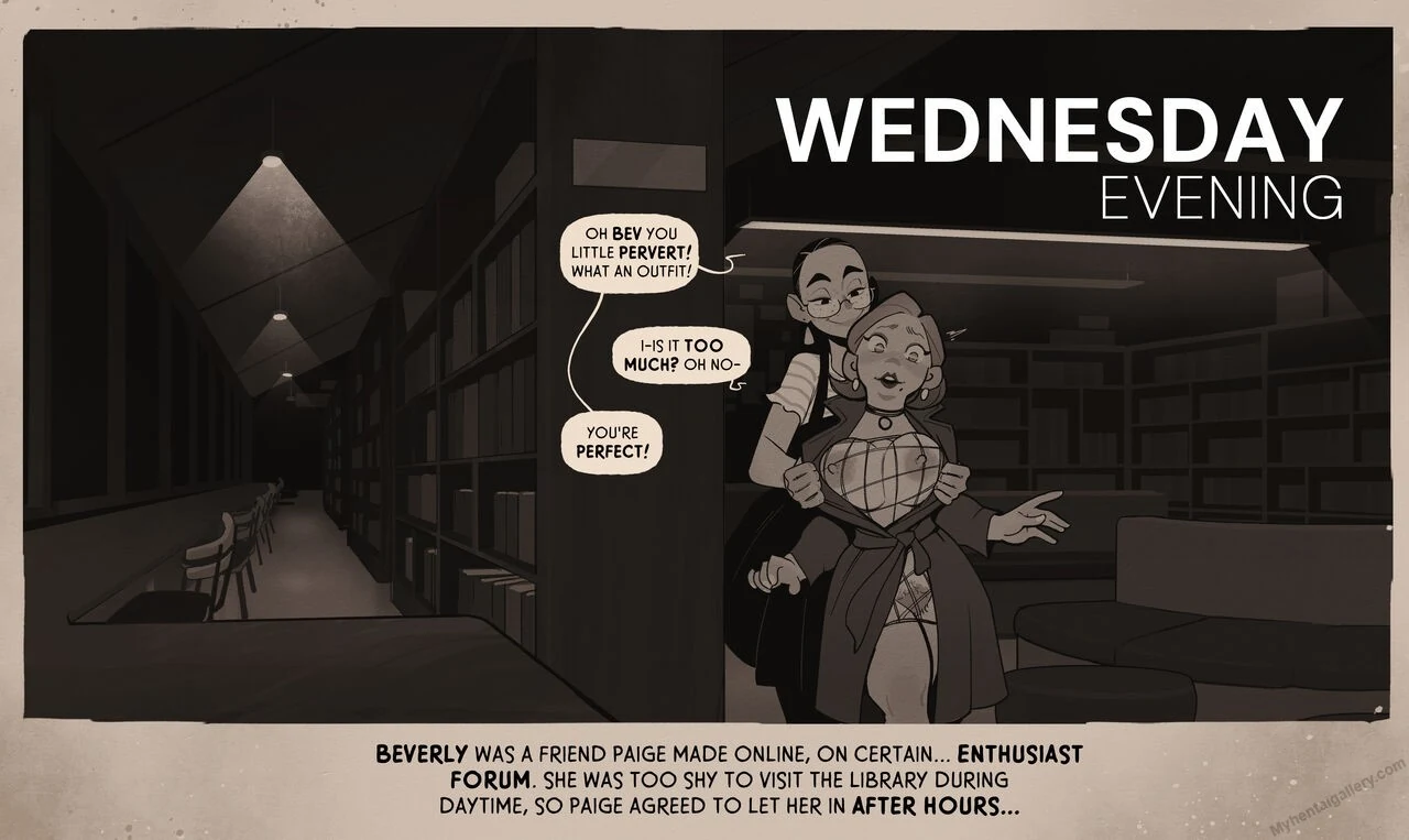 “Week At The Library” Chapter 8, page 1