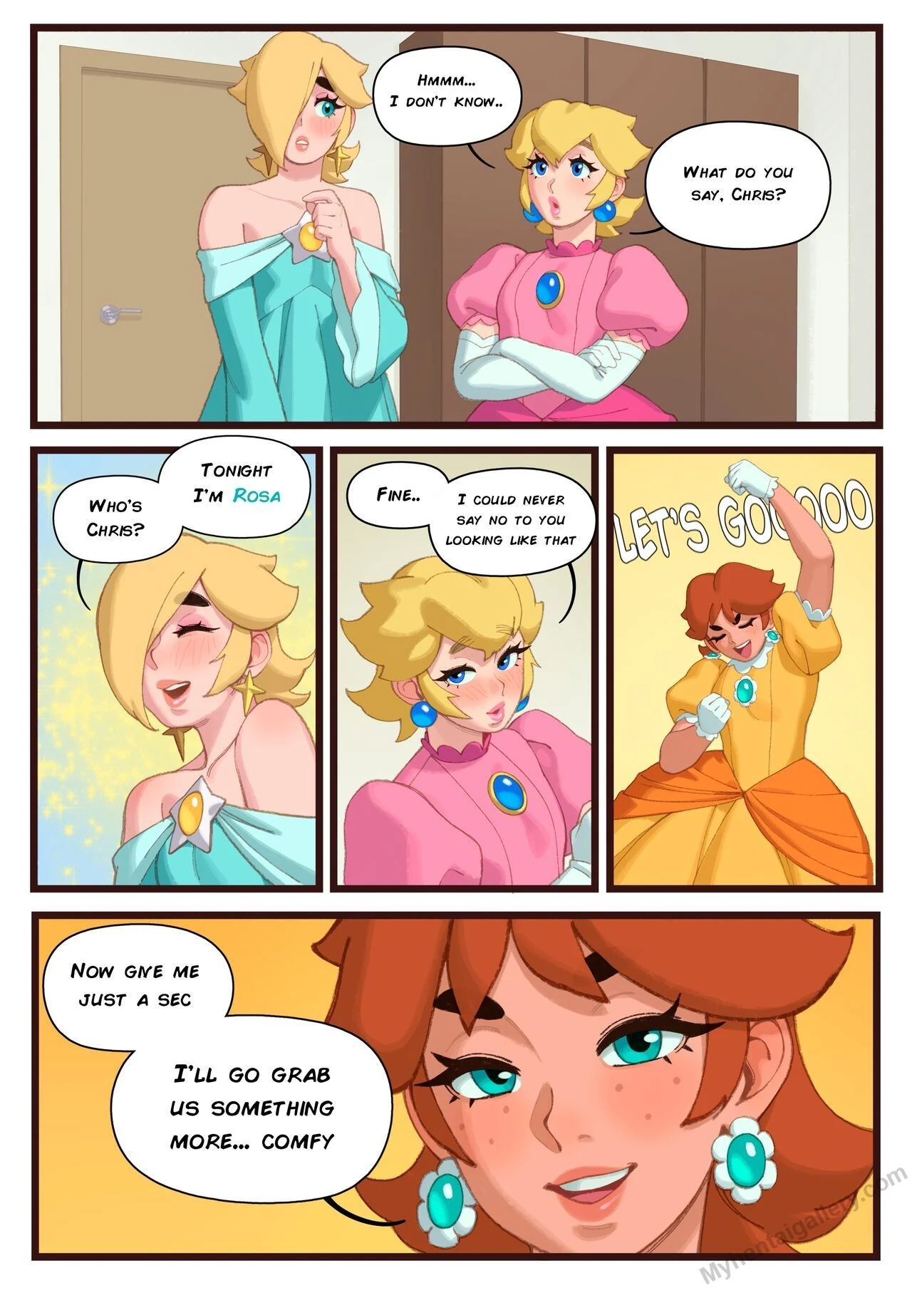 “Princess Sleepover” Chapter 4, page 1