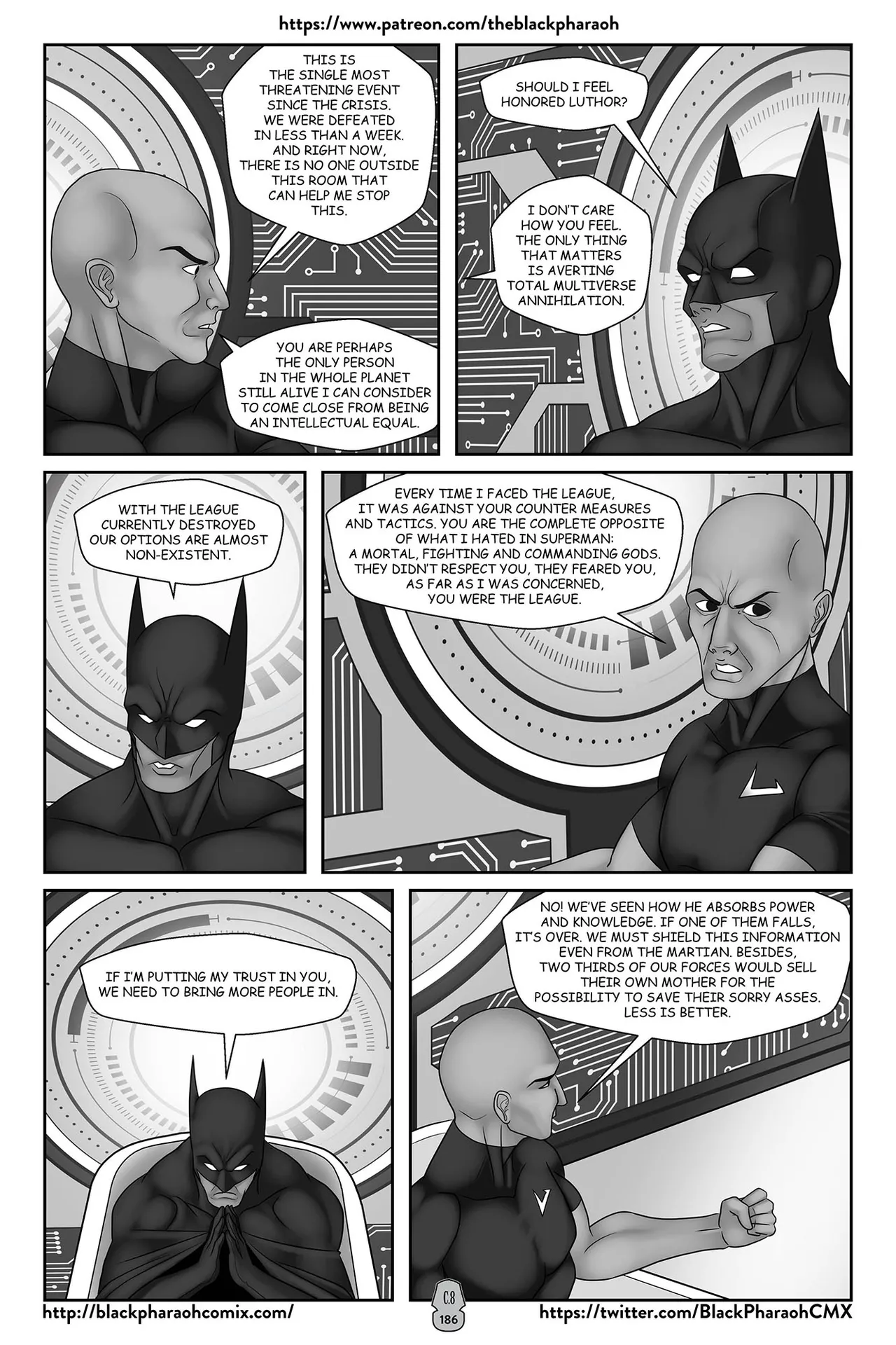 “[Black Pharaoh] JL Forsaken Souls (Ongoing)” Chapter 187, page 1