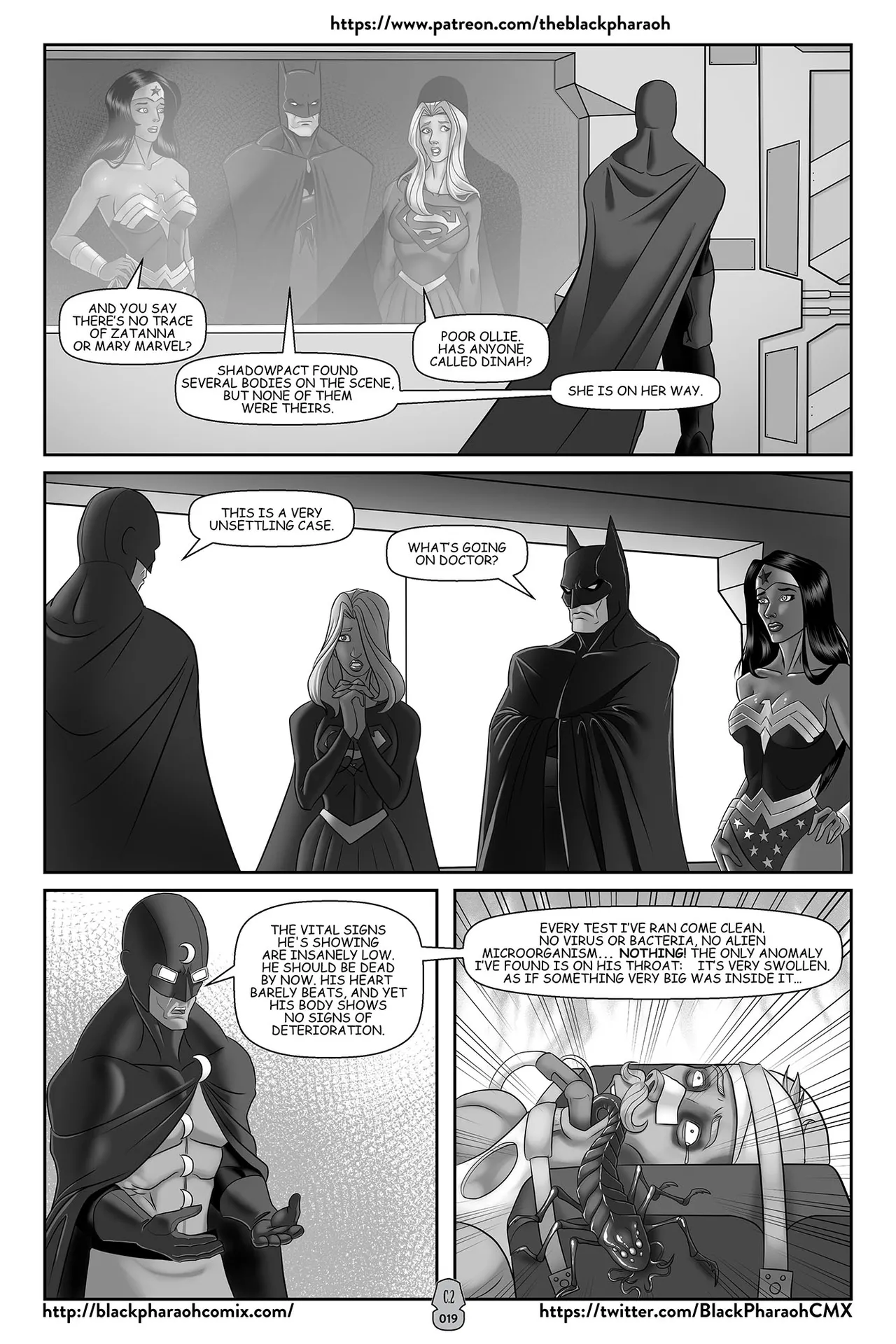 “[Black Pharaoh] JL Forsaken Souls (Ongoing)” Chapter 22, page 1
