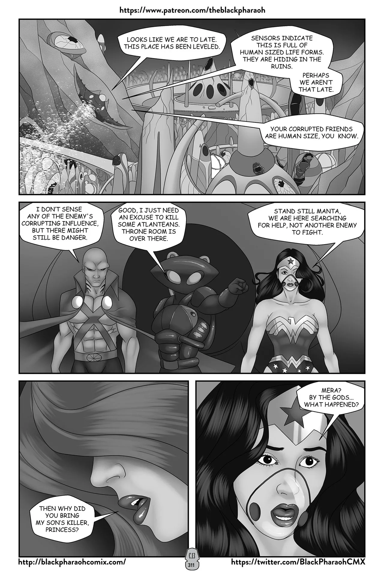“[Black Pharaoh] JL Forsaken Souls (Ongoing)” Chapter 309, page 1