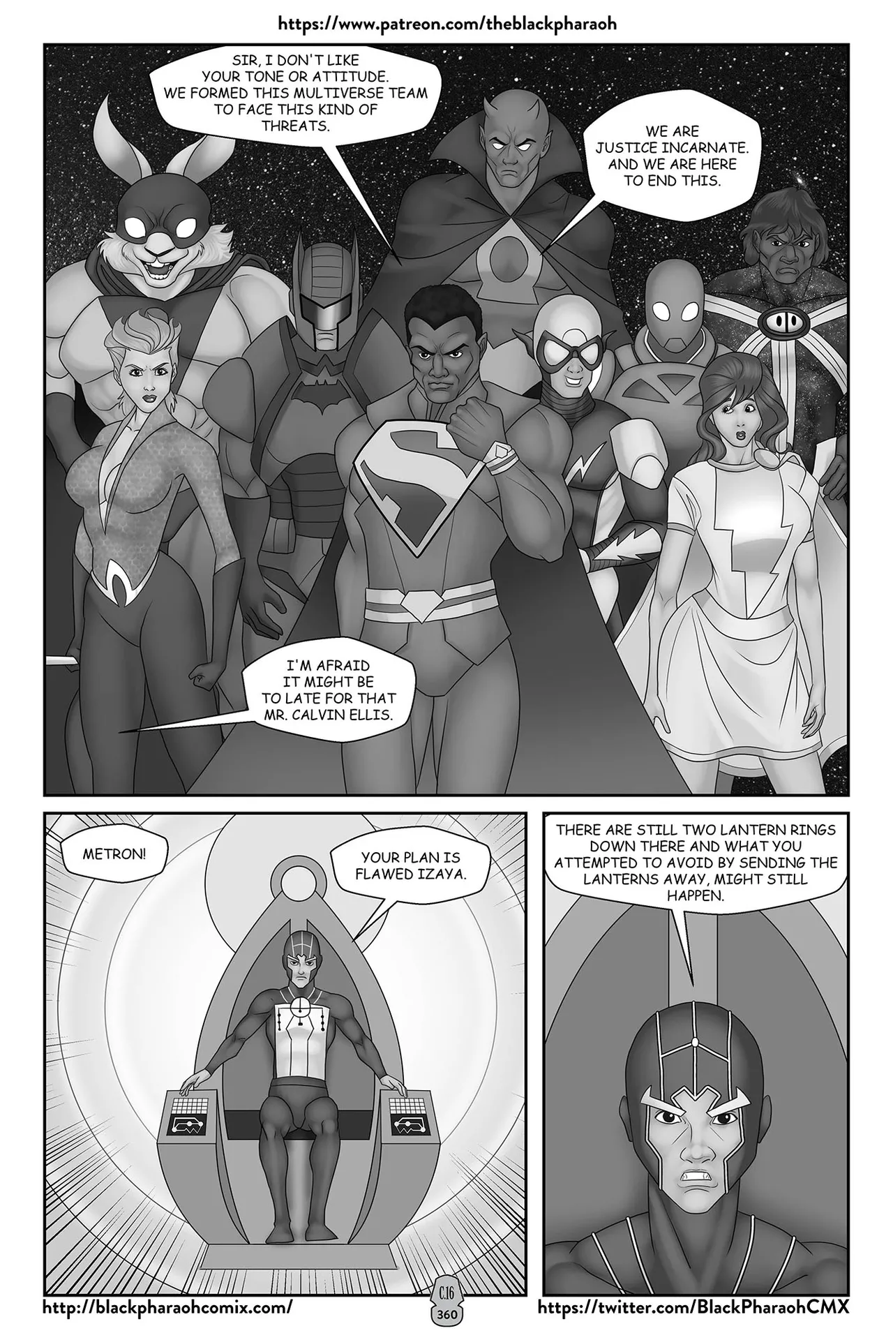 “[Black Pharaoh] JL Forsaken Souls (Ongoing)” Chapter 358, page 1