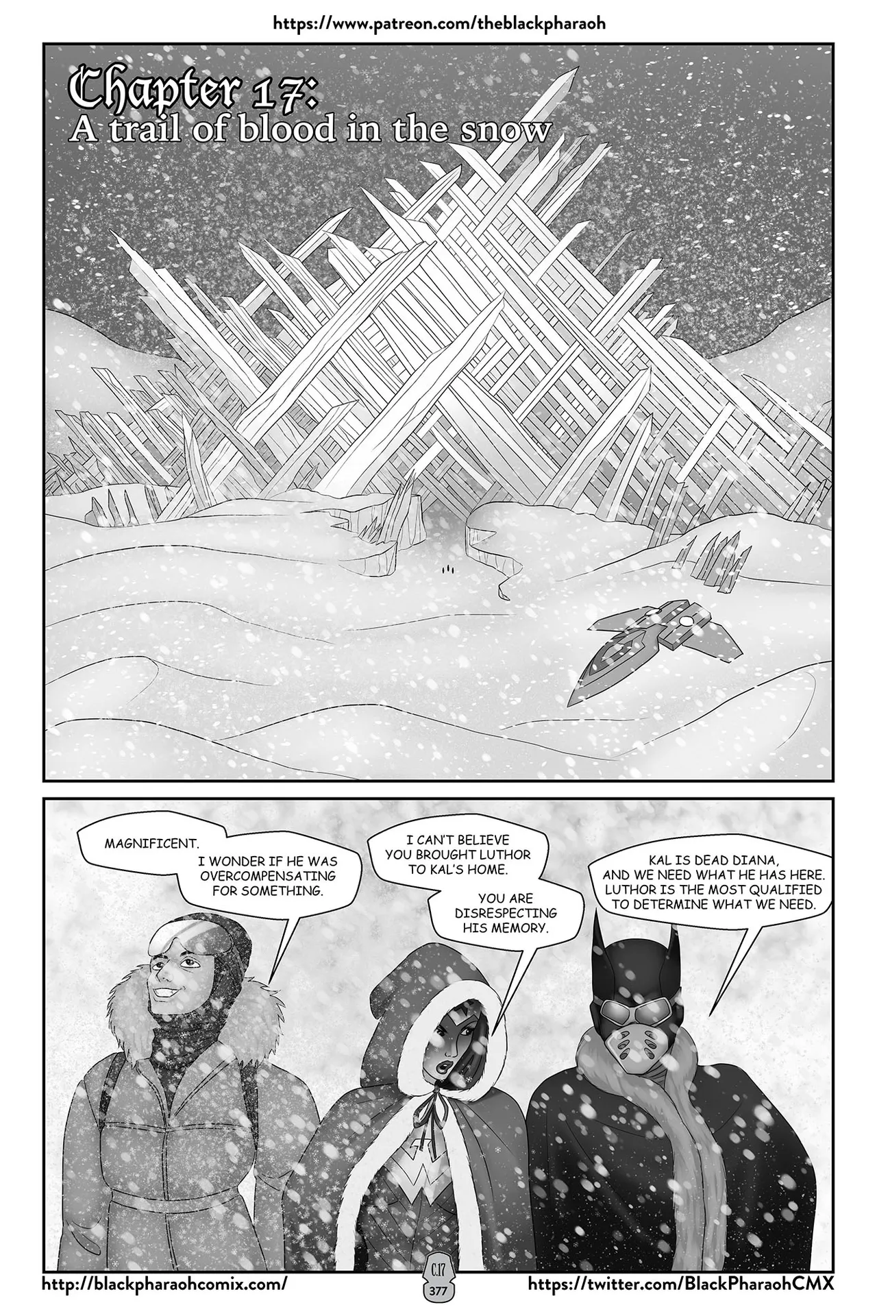 “[Black Pharaoh] JL Forsaken Souls (Ongoing)” Chapter 375, page 1