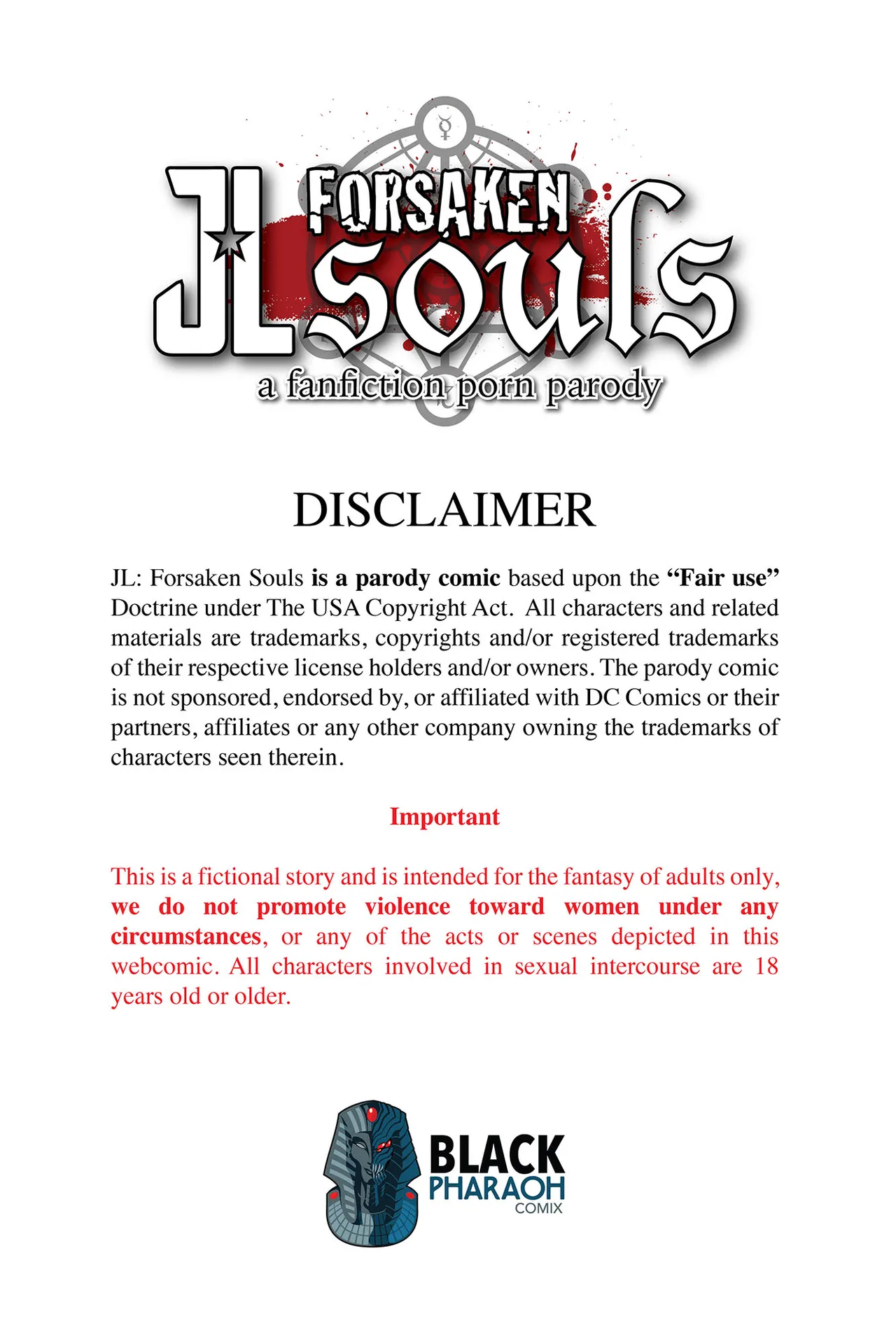 “[Black Pharaoh] JL Forsaken Souls (Ongoing)” Chapter 3, page 1
