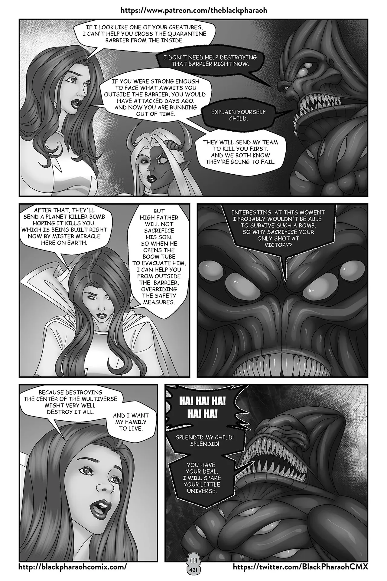 “[Black Pharaoh] JL Forsaken Souls (Ongoing)” Chapter 419, page 1