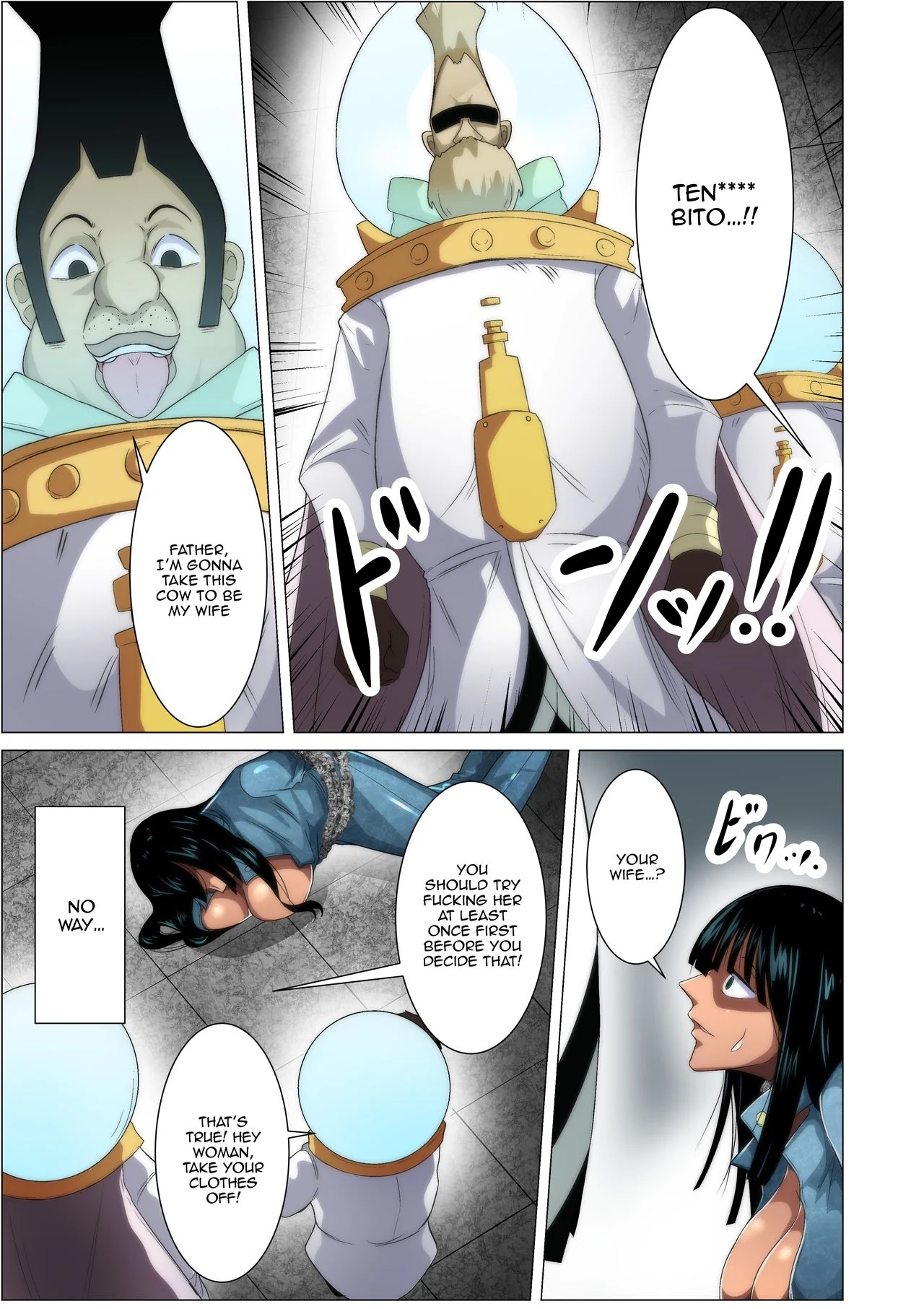 “The Fate Of The Captured Big Breasted Pirate – Q Doujin” Chapter 5, page 1