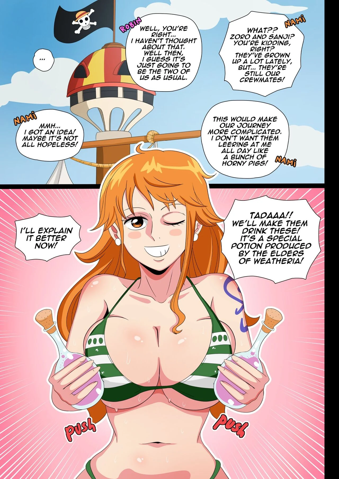 “Nami and Robin Comic – Phil96art” Chapter 4, page 1