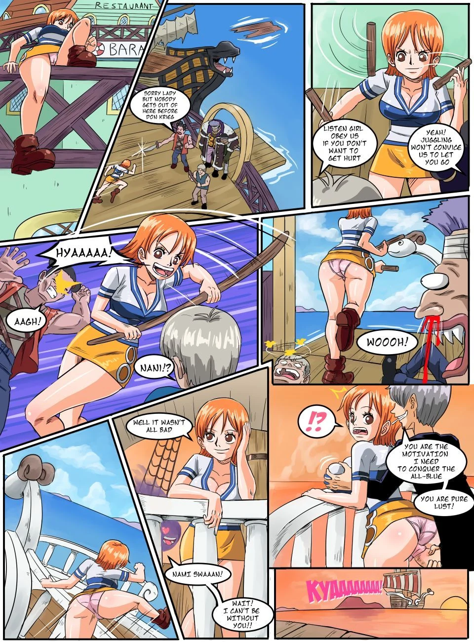 “Navigator Nami’s Path – Pink Pawg” Chapter 7, page 1