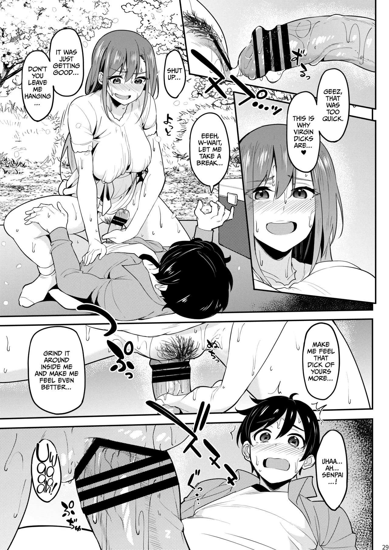 “[Ikebukuro Distillery (Kosuke Haruhito)] Yoidore Hanamizake - Daigaku no Senpai to Ohanami Deisui Sex [Digital] [English] [Cultured Commissions]” Chapter 28, page 1