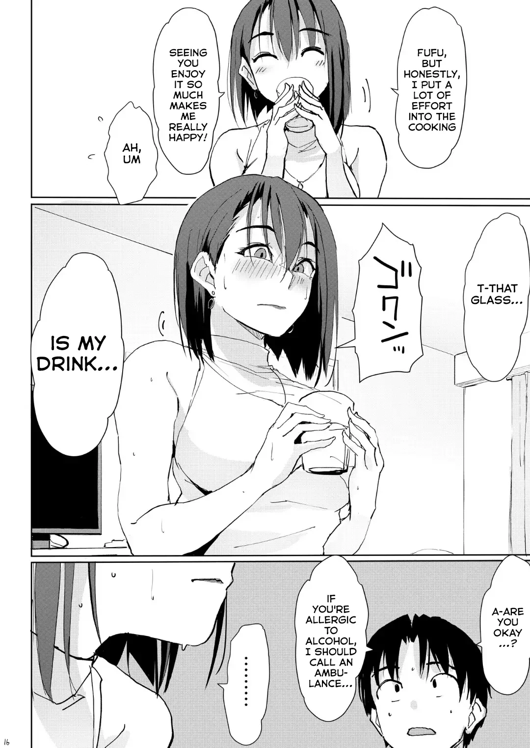 “[TKSpower (Zekkyo)] Itteki demo Osake o Nomu to H ni Nacchau Otonari no Minami-san [Digital] [English]” Chapter 15, page 1