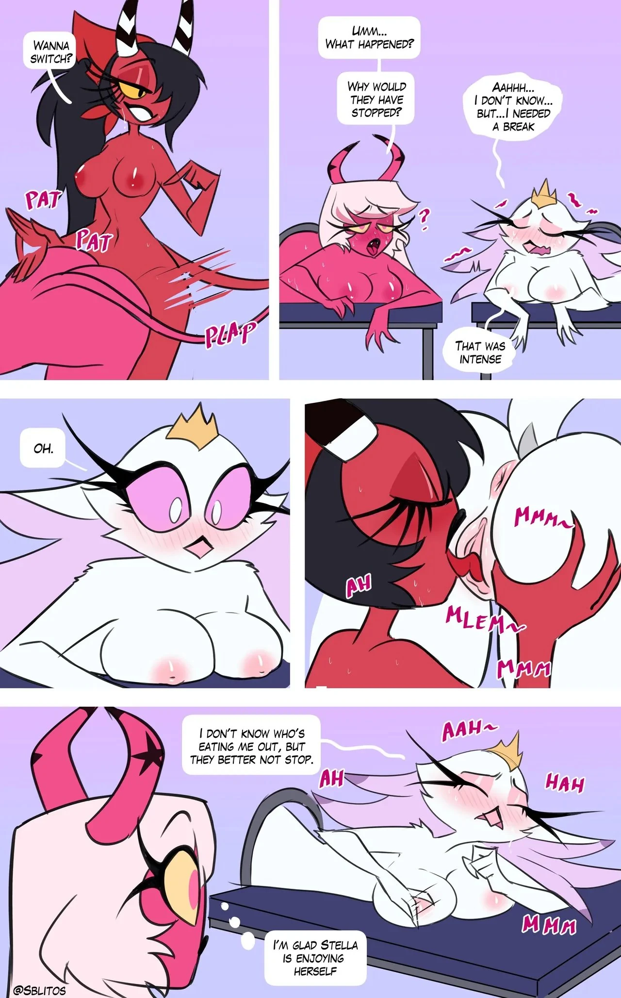 “Stella x Striker x Verosika x Sallie May comic” Chapter 3, page 1