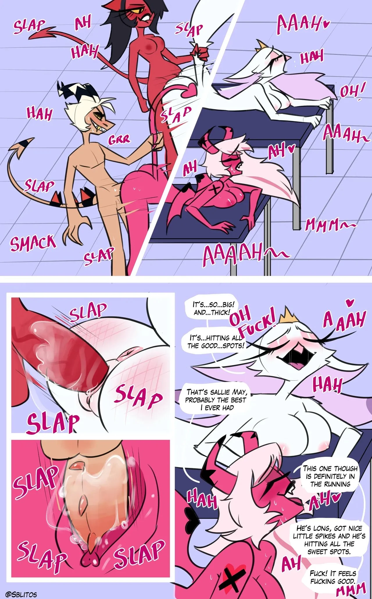 “Stella x Striker x Verosika x Sallie May comic” Chapter 5, page 1