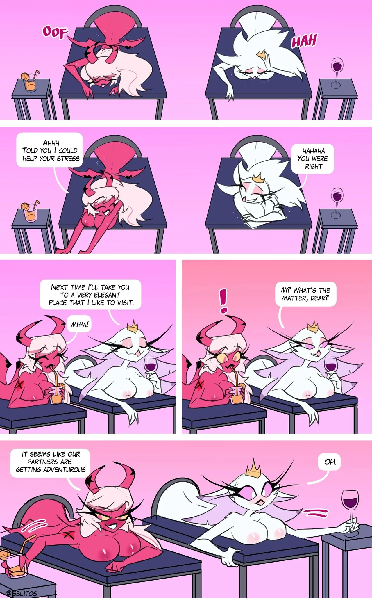 “Stella x Striker x Verosika x Sallie May comic” Chapter 8, page 1