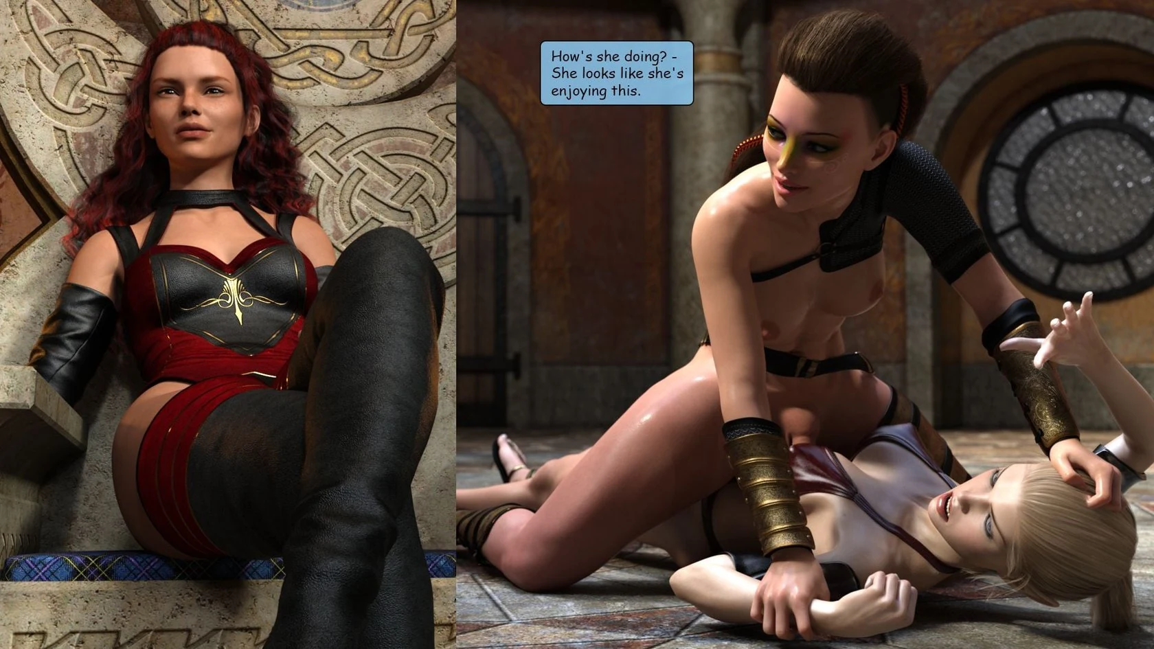 “Elf VS Barbarian [Kizaru3D]” Chapter 103, page 1