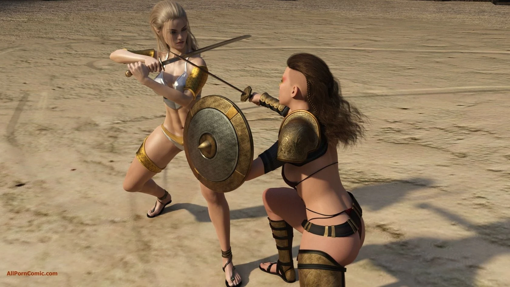 “Elf VS Barbarian [Kizaru3D]” Chapter 11, page 1