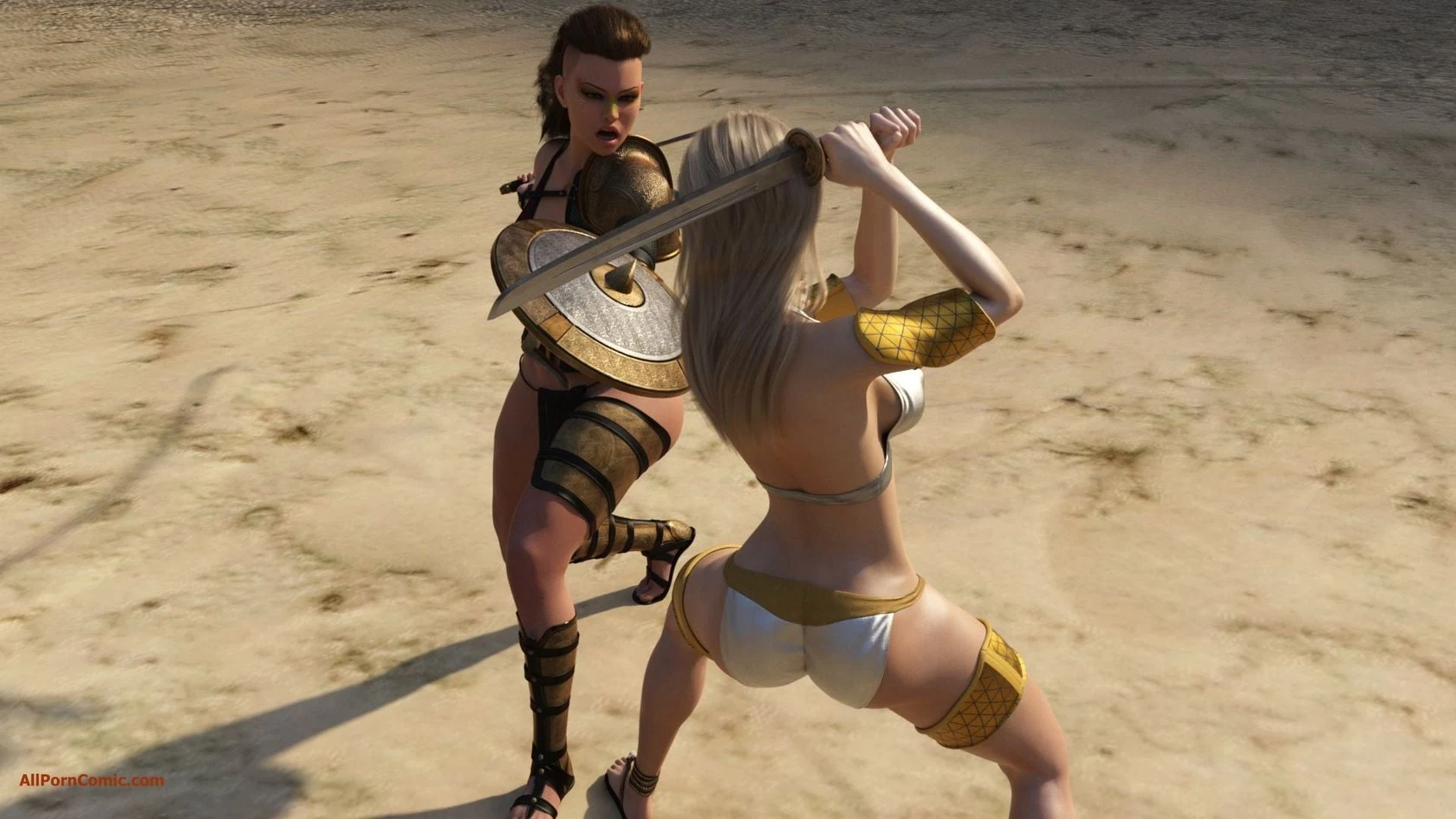 “Elf VS Barbarian [Kizaru3D]” Chapter 12, page 1