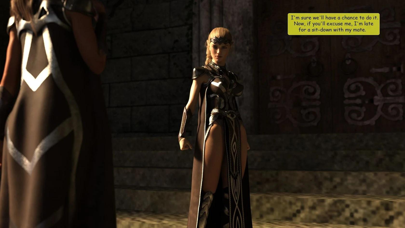 “Elf VS Barbarian [Kizaru3D]” Chapter 185, page 1
