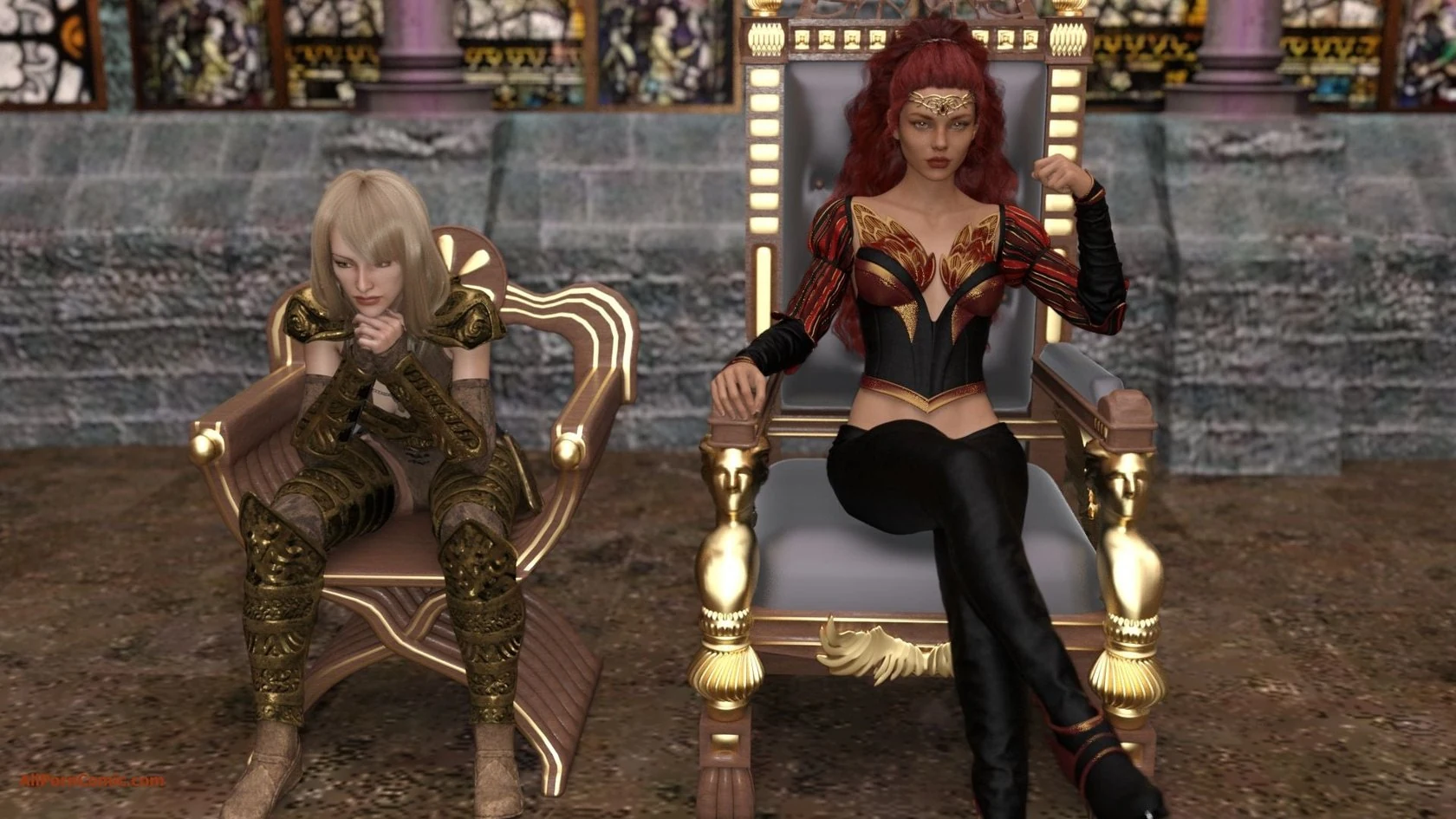 Elf VS Barbarian [Kizaru3D]